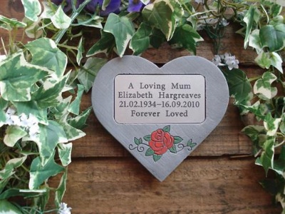 Personalised Heart with Plaque